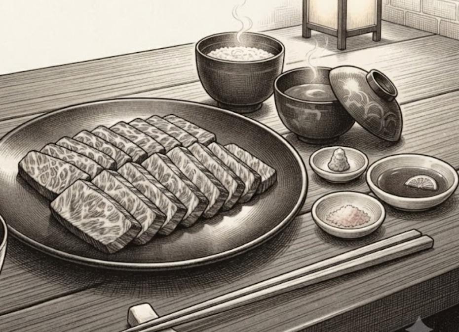 Kobe Beef on a Budget 2 kobewithsauces - kobe beef,budget